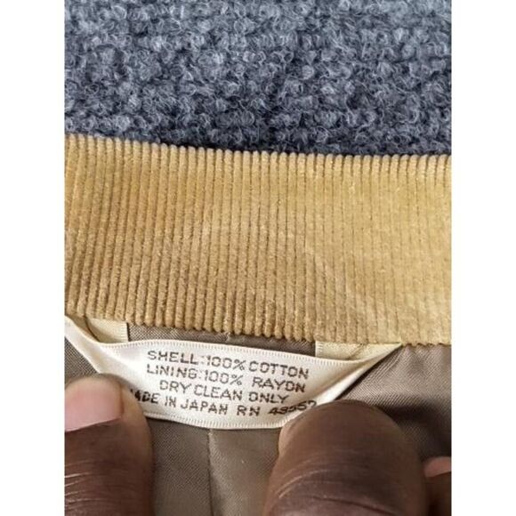 Vintage Mervyns Cambridge Classics Corduroy Blazer Men Sz 42L Tan Patch Workwear - Picture 9 of 12